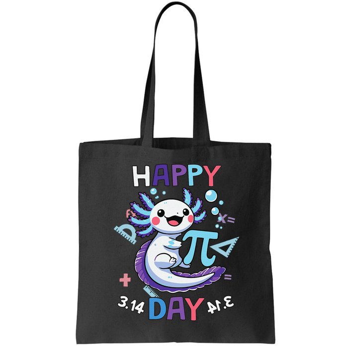 Happy Pi Day Funny Axolotl Questions Math Lovers Bag