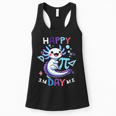Happy Pi Day Funny Axolotl Questions Math Lovers Womens Tank Top