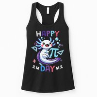 Happy Pi Day Funny Axolotl Questions Math Lovers Womens Tank Top