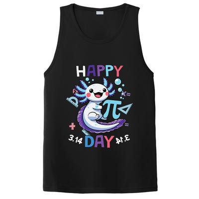 Happy Pi Day Funny Axolotl Questions Math Lovers PosiCharge Competitor Tank