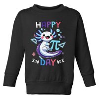 Happy Pi Day Funny Axolotl Questions Math Lovers Toddler Sweatshirt