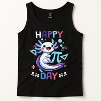 Happy Pi Day Funny Axolotl Questions Math Lovers Tank Top