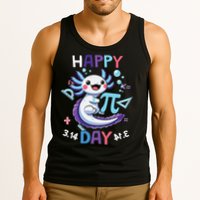 Happy Pi Day Funny Axolotl Questions Math Lovers Tank Top