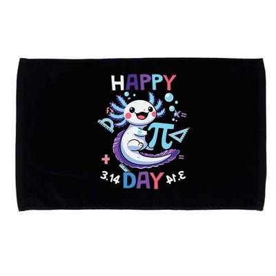 Happy Pi Day Funny Axolotl Questions Math Lovers Microfiber Hand Towel