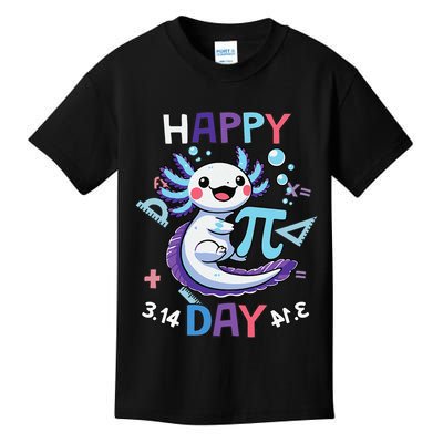 Happy Pi Day Funny Axolotl Questions Math Lovers Kids T-Shirt