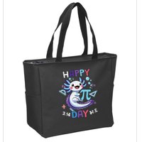 Happy Pi Day Funny Axolotl Questions Math Lovers Zip Tote Bag
