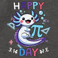 Happy Pi Day Funny Axolotl Questions Math Lovers Vector Backpack