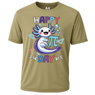 Happy Pi Day Funny Axolotl Questions Math Lovers Cooling Performance Crew T-Shirt