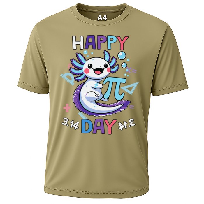 Happy Pi Day Funny Axolotl Questions Math Lovers Performance Shirt