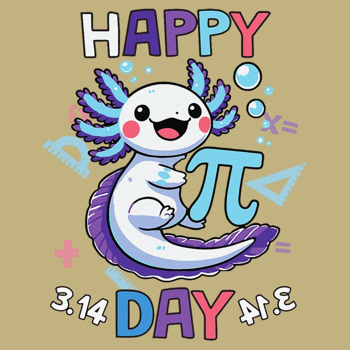 Happy Pi Day Funny Axolotl Questions Math Lovers Performance Shirt