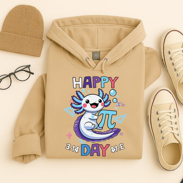 Happy Pi Day Funny Axolotl Questions Math Lovers Hoodie