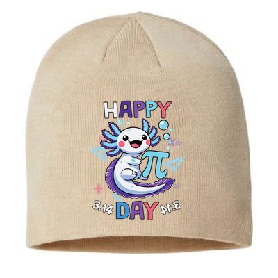 Happy Pi Day Funny Axolotl Questions Math Lovers Sustainable Beanie