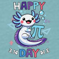 Happy Pi Day Funny Axolotl Questions Math Lovers Sueded Cloud Jersey T-Shirt