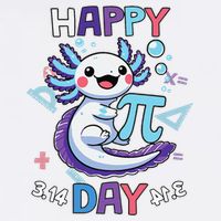 Happy Pi Day Funny Axolotl Questions Math Lovers Garment-Dyed Sweatshirt
