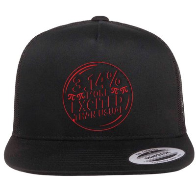 Happy Pi Day Math Teacher Mathematics Irrational Pi Symbol Gift Flat Bill Trucker Hat