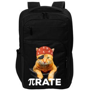 Happy PI Day 3.14 Pi Symbol Cat Pirate Impact Tech Backpack