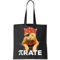 Happy PI Day 3.14 Pi Symbol Cat Pirate Tote Bag