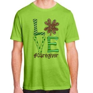 Happy Patrick's Day Love Caregiver Nurse Irish And Leopard Gift Adult ChromaSoft Performance T-Shirt