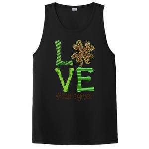 Happy Patrick's Day Love Caregiver Nurse Irish And Leopard Gift PosiCharge Competitor Tank