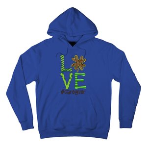 Happy Patrick's Day Love Caregiver Nurse Irish And Leopard Gift Hoodie