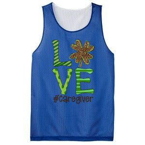 Happy Patrick's Day Love Caregiver Nurse Irish And Leopard Gift Mesh Reversible Basketball Jersey Tank