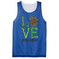 Happy Patrick's Day Love Caregiver Nurse Irish And Leopard Gift Mesh Reversible Basketball Jersey Tank