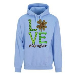 Happy Patrick's Day Love Caregiver Nurse Irish And Leopard Gift Unisex Surf Hoodie