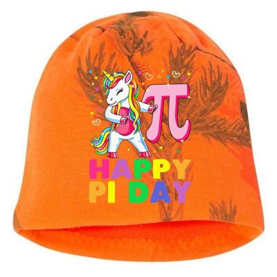 Happy Pi Day 3.14 Cute Math Unicorn Kati - Camo Knit Beanie