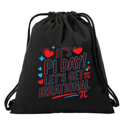 Happy Pi Day Math Teacher Mathematics Irrational Pi Symbol Funny Gift Drawstring Bag