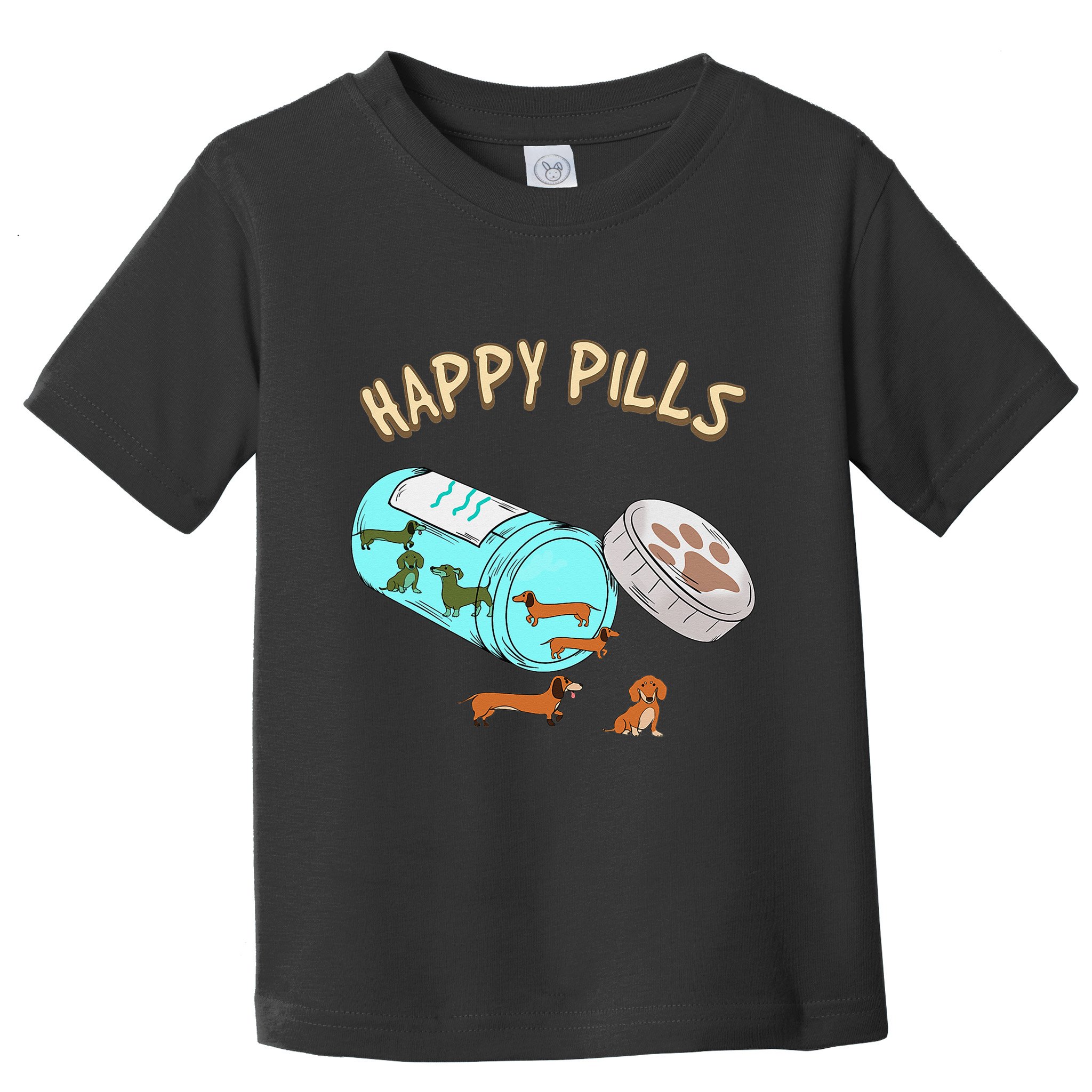 Happy Pills Dachshund Dog Lover Gift Toddler T-Shirt