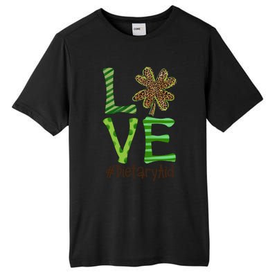 Happy Patrick's Day Love Dietary Aid Nurse Irish And Leopard Gift Tall Fusion ChromaSoft Performance T-Shirt