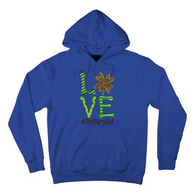 Happy Patrick's Day Love Dietary Aid Nurse Irish And Leopard Gift Hoodie