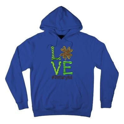 Happy Patrick's Day Love Dietary Aid Nurse Irish And Leopard Gift Tall Hoodie