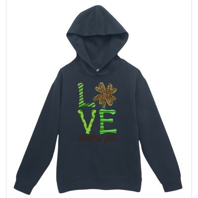 Happy Patrick's Day Love Dietary Aid Nurse Irish And Leopard Gift Urban Pullover Hoodie