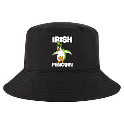Happy Patrick's Day Irish Penguin Leprechaun Gifts Cool Comfort Performance Bucket Hat