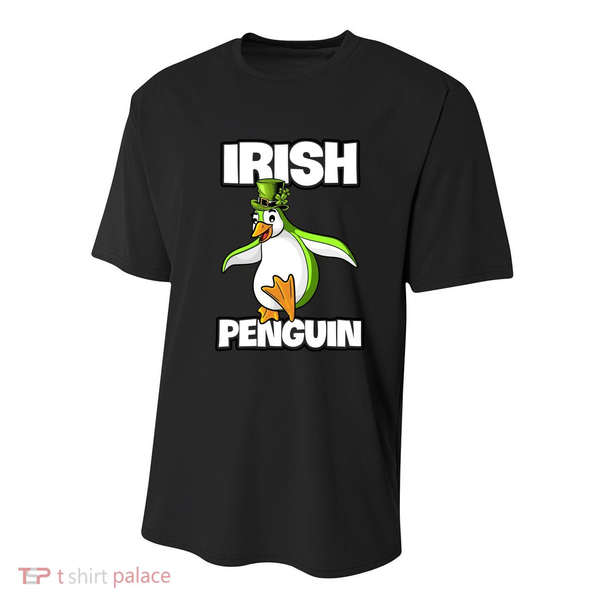 Happy Patrick's Day Irish Penguin Leprechaun Gifts Youth Performance Sprint T-Shirt