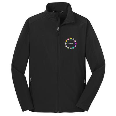 Human Pride Design - Human LGBTQ Flag Core Soft Shell Jacket