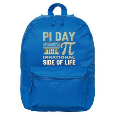 Happy Pi Day Math Teacher Mathematics Irrational Pi Symbol Cool Gift 16 in Basic Backpack