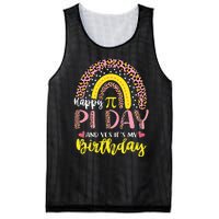 Happy Pi Day And Yes It's My Birthday Math Teacher Rainbow Mesh Reversible Basketball Jersey Tank