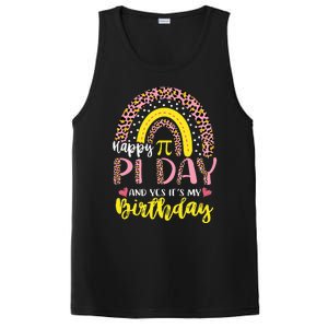 Happy Pi Day And Yes It's My Birthday Math Teacher Rainbow PosiCharge Competitor Tank