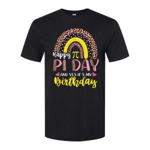 Happy Pi Day And Yes It's My Birthday Math Teacher Rainbow Softstyle CVC T-Shirt