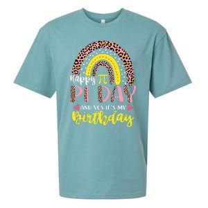 Happy Pi Day And Yes It's My Birthday Math Teacher Rainbow Sueded Cloud Jersey T-Shirt