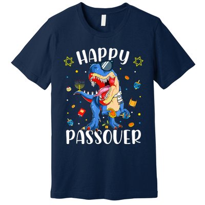 Happy Passover Dinosaur Jewish Passover Premium T-Shirt