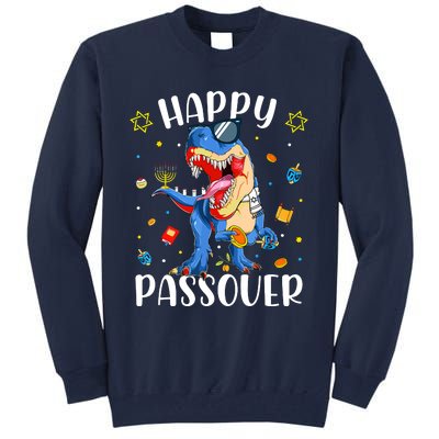 Happy Passover Dinosaur Jewish Passover Tall Sweatshirt