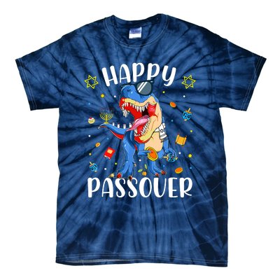 Happy Passover Dinosaur Jewish Passover Tie-Dye T-Shirt