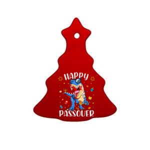 Happy Passover Dinosaur Jewish Passover Ceramic Tree Ornament