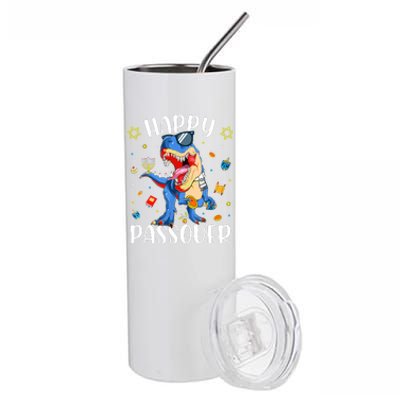 Happy Passover Dinosaur Jewish Passover Stainless Steel Tumbler