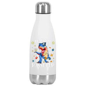 Happy Passover Dinosaur Jewish Passover Stainless Steel Insulated Water Bottle