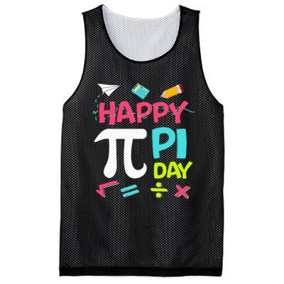 Happy Pi Day  Math Teachers Student Professor Pi Day Mesh Reversible Basketball Jersey Tank