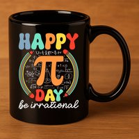 Happy Pi Day Be Irrational 11oz C Handle Ceramic Mug
